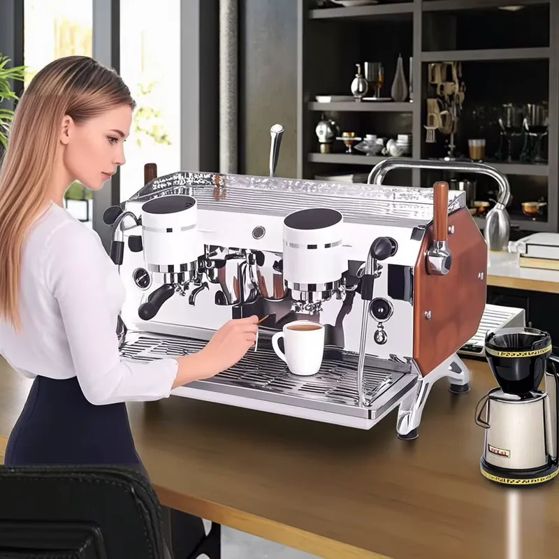 Espresso Machine Semi Auto - Multifunctionele semi-automatische 2-groeps multi-boiler commerciële espresso