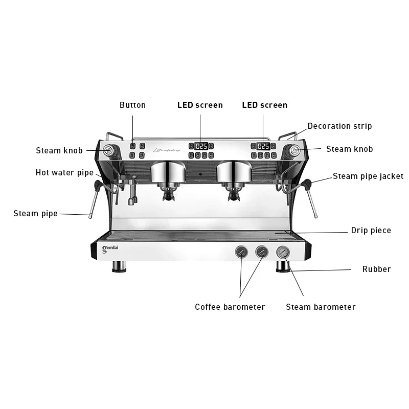 Semi-automatische barista comm - Espresso Machine Semi Auto recensie en prijs
