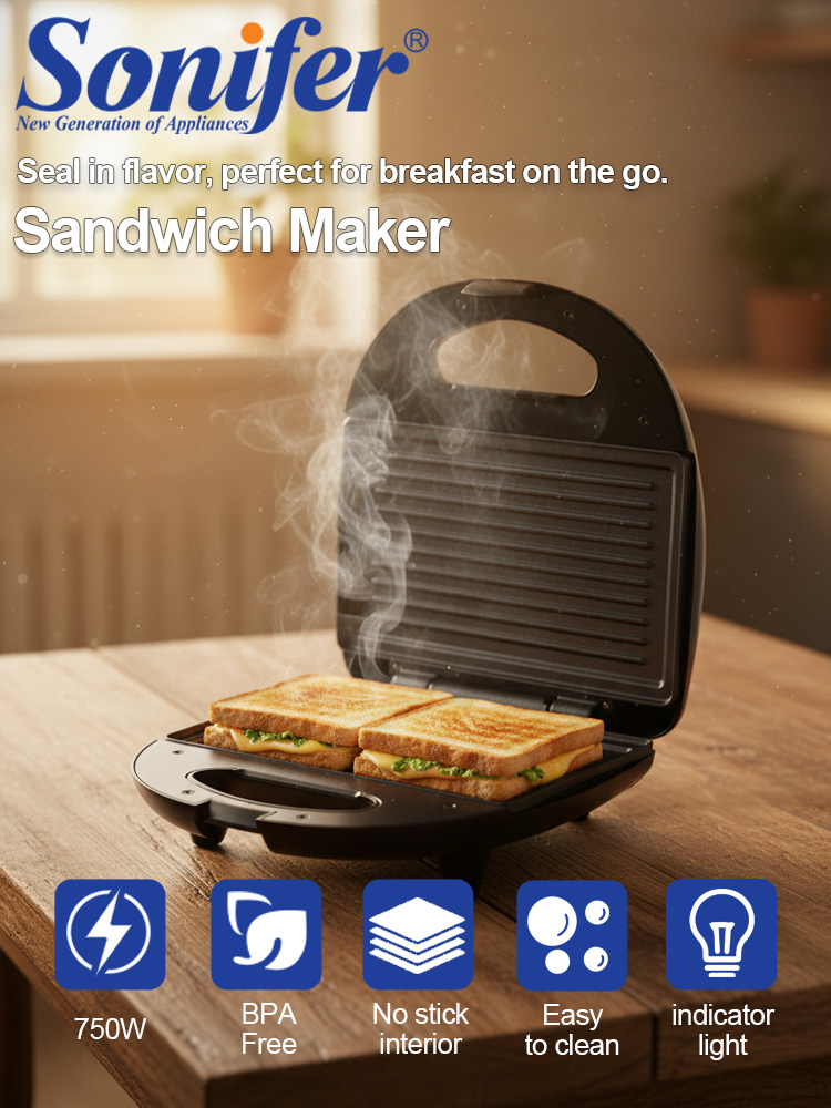 Sandwichmaker Sonifer SF-6173  - Sandwich Press Grill recensie en prijs