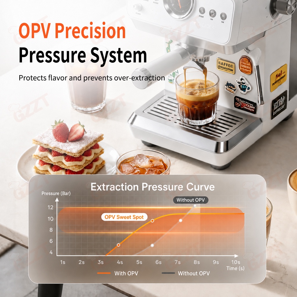 GZZT CM2250 Semi-automatische  - Espresso Machine Semi Auto recensie en prijs