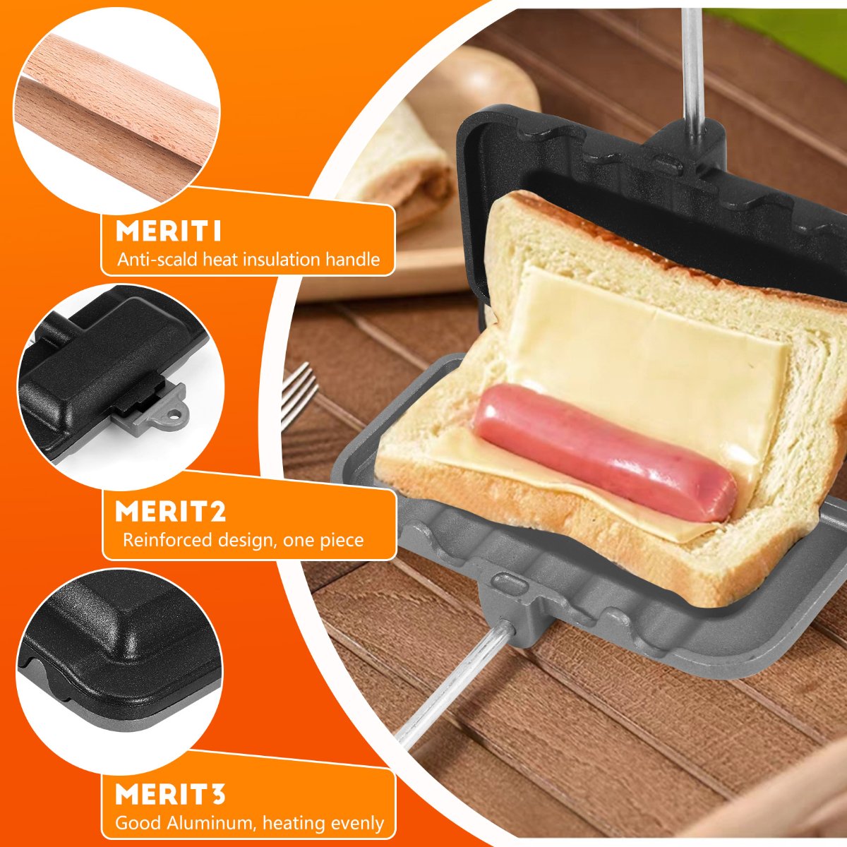 ABUD-Dubbelzijdige Sandwichbak - Sandwich Press Grill recensie en prijs