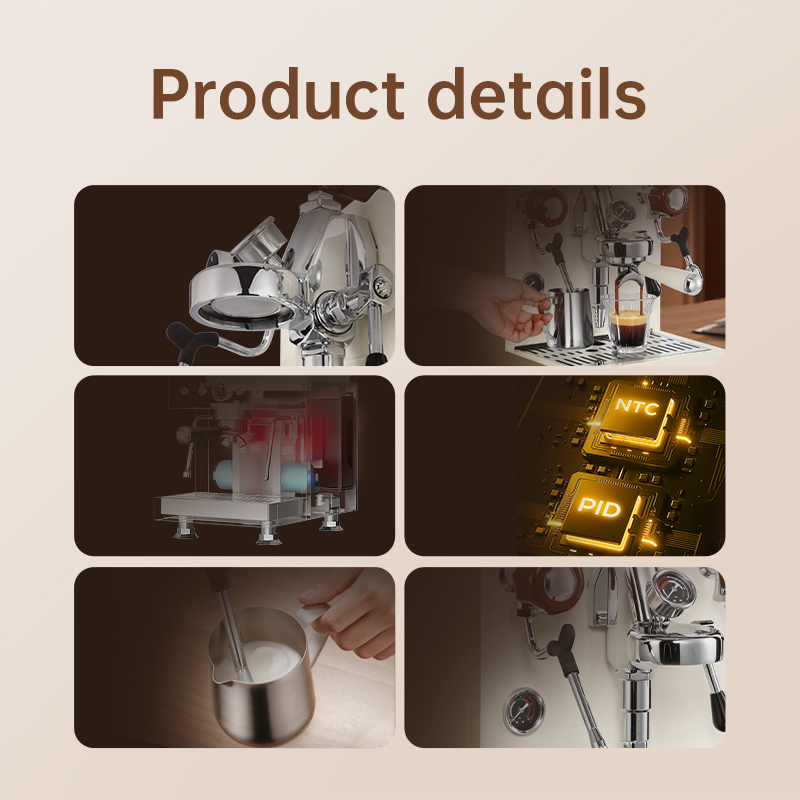 MDK Wit 58 mm koffiezetapparaa - Espresso Machine Semi Auto recensie en prijs