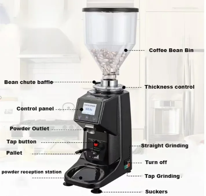 Commerciële automatische 60mm  - Coffee Grinder Burr recensie en prijs