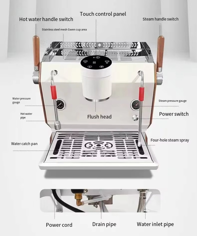 Enkelgroeps semi-automatische  - Espresso Machine Semi Auto recensie en prijs